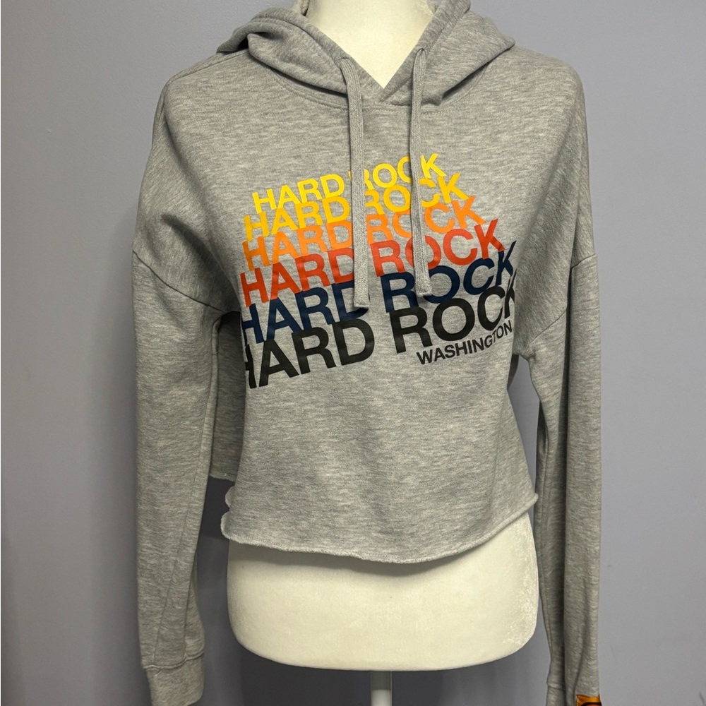 Hard Rock Cafe Wash DC Cropped Hoodie